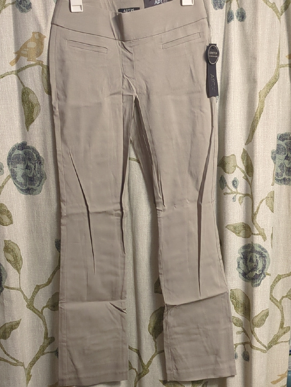 Apt. 9 Light Taupe Stretch Bootcut Pants